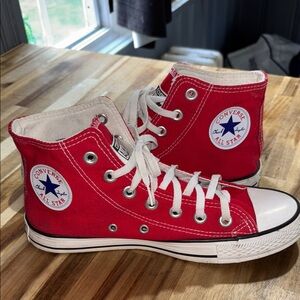 Converse Red High-Top Sneakers